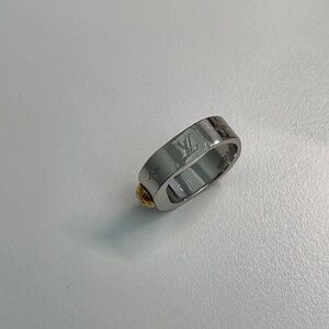 Louis Vuitton Berg Nanogram Ring M Silver/Gold M00217 w/ box and dust bag